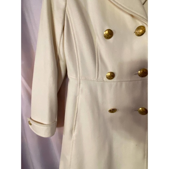 Double-Breasted Wool Blend Coat - Picture 4 of 12